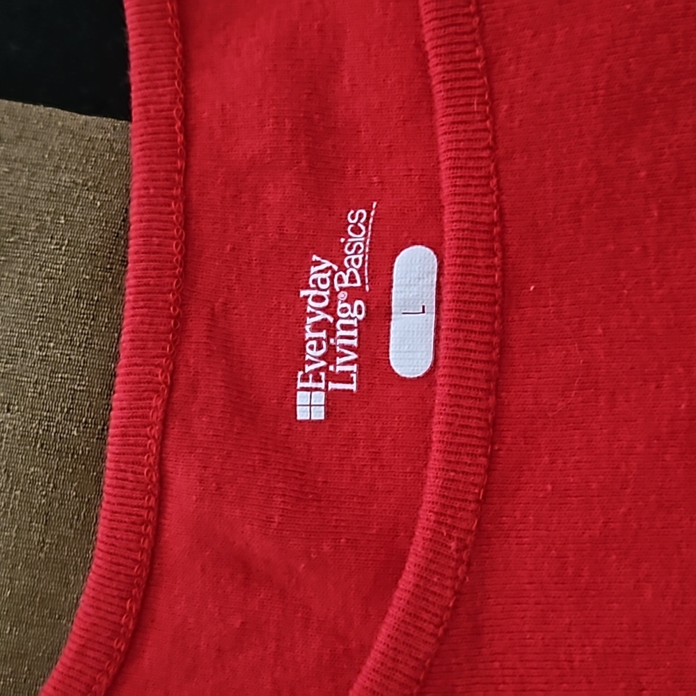 *Every day living basics large red tshirt
